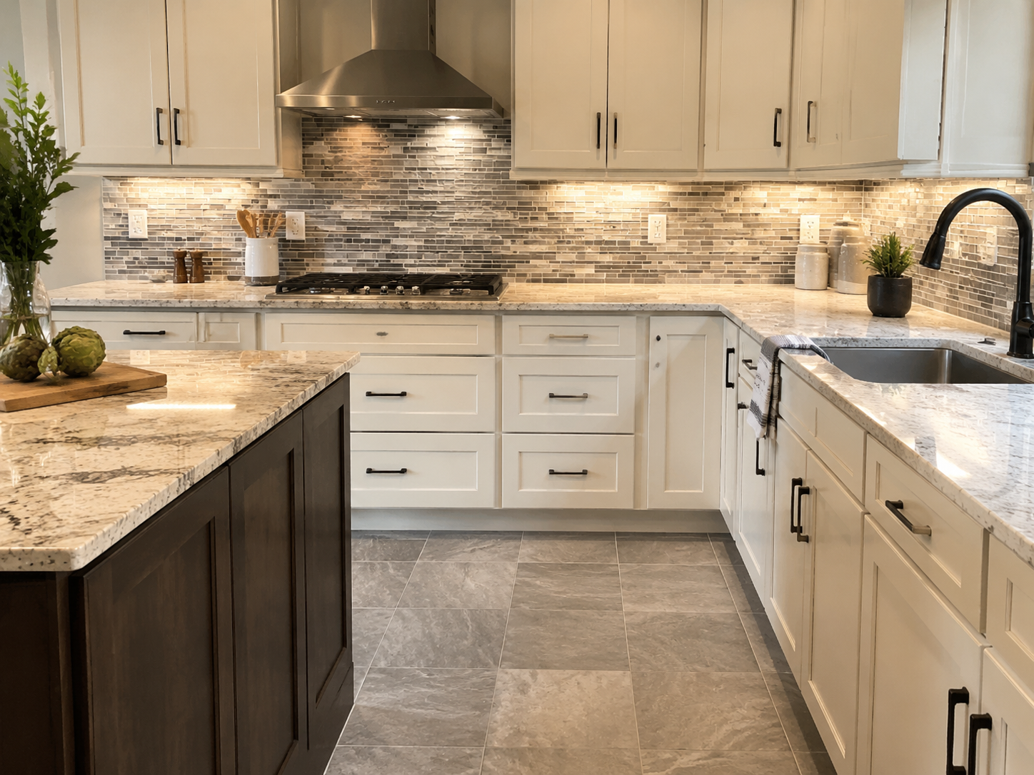 Illustrative kitchen tile application